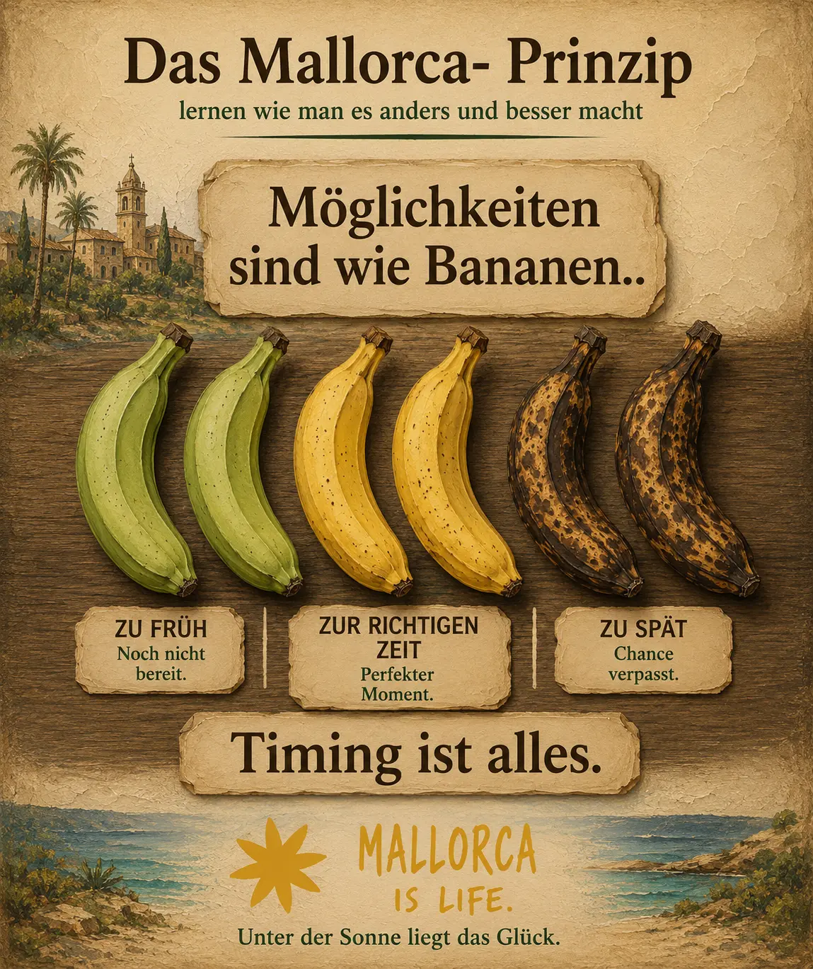 Das Mallorca-Prinzip: Möglichkeiten sind wie Bananen
